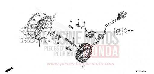 GENERATRICE CBR125RF de 2015